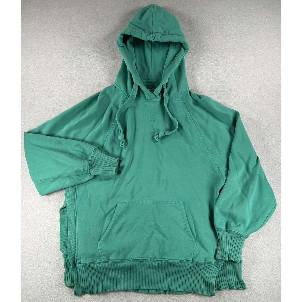 American Eagle Womens Oversized Hoodie Teal Size SMALL beachy Y2K